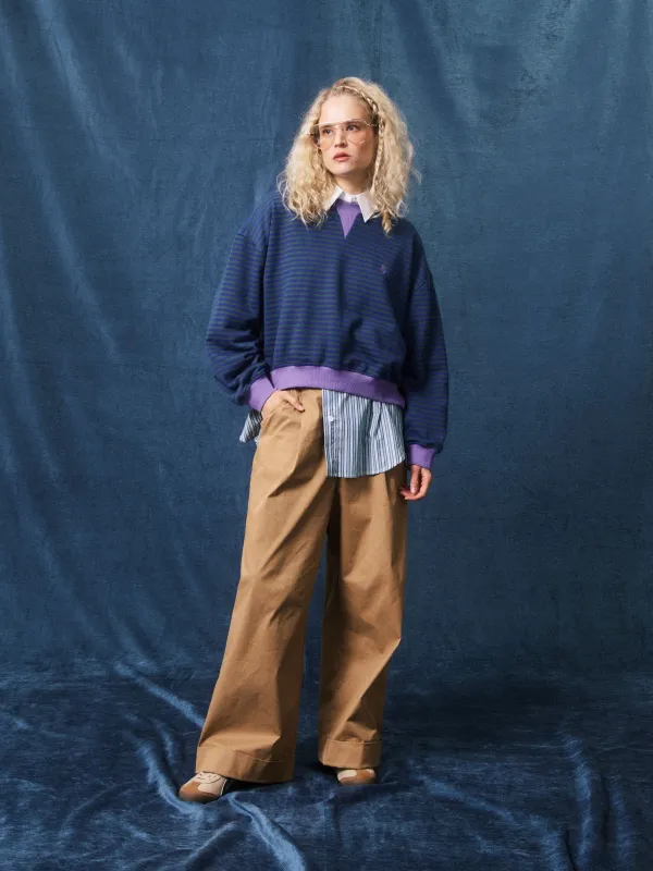Match Stripe Sweatshirt made by FRNCH