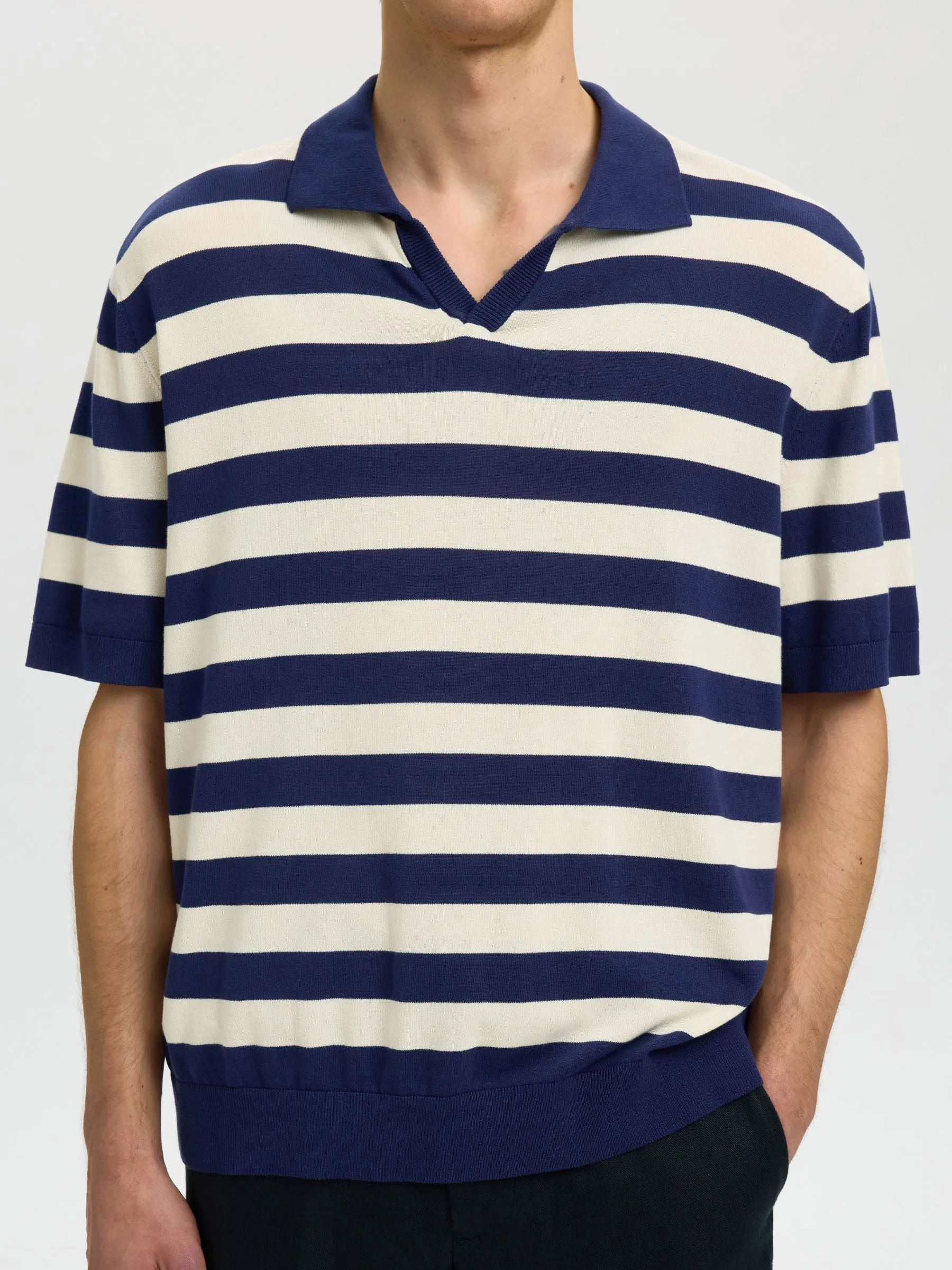 Torino Stripe Shortsleeve Polo Shirt sold by Plenty product image thumbnail 4