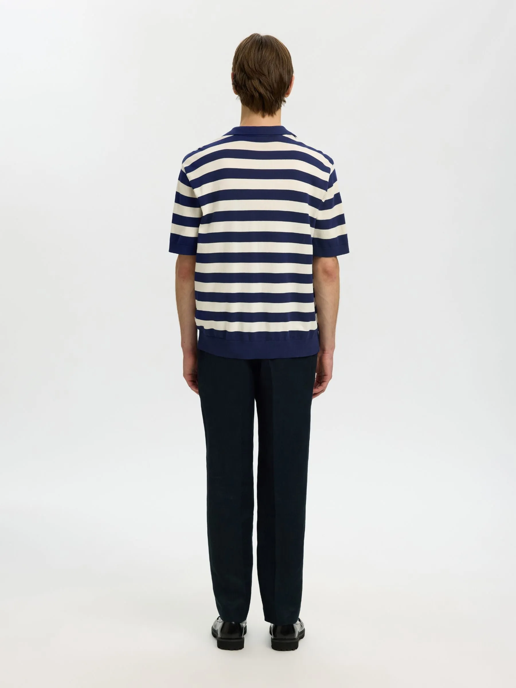 Torino Stripe Shortsleeve Polo Shirt sold by Plenty product image thumbnail 3