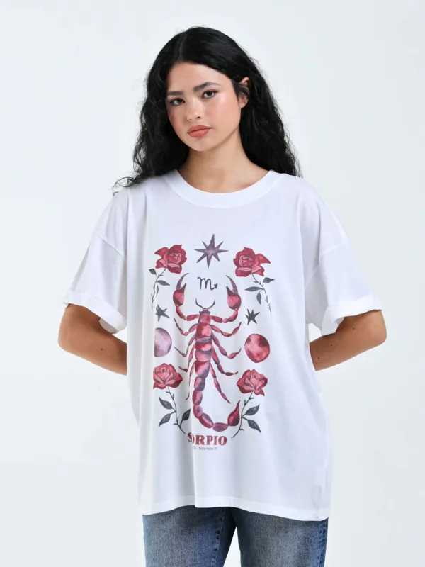 Scorpio Zodiac Boyfriend T-Shirt made by Girl Dangerous