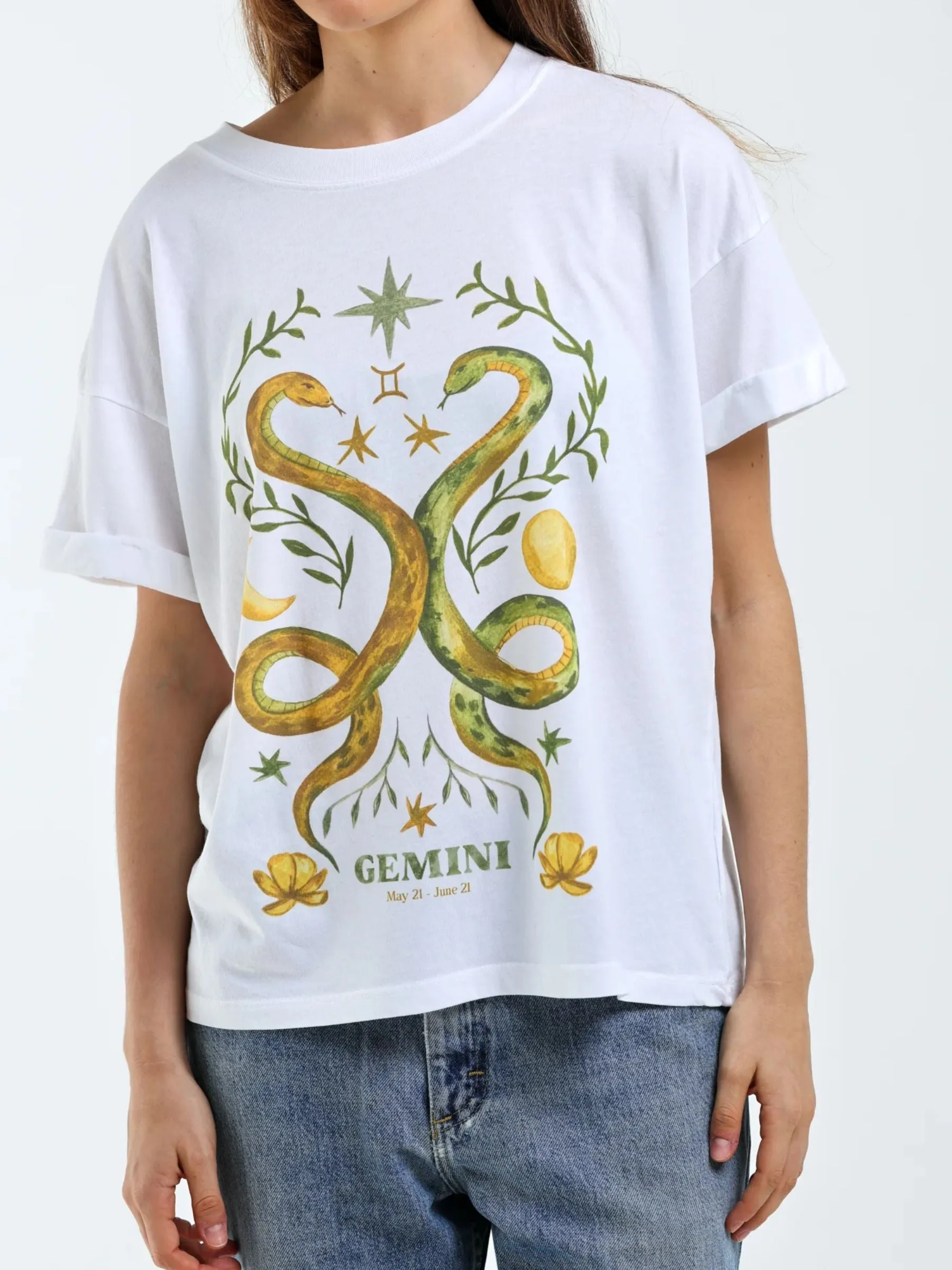 Gemini Zodiac Boyfriend T-Shirt sold by Plenty product image thumbnail 2