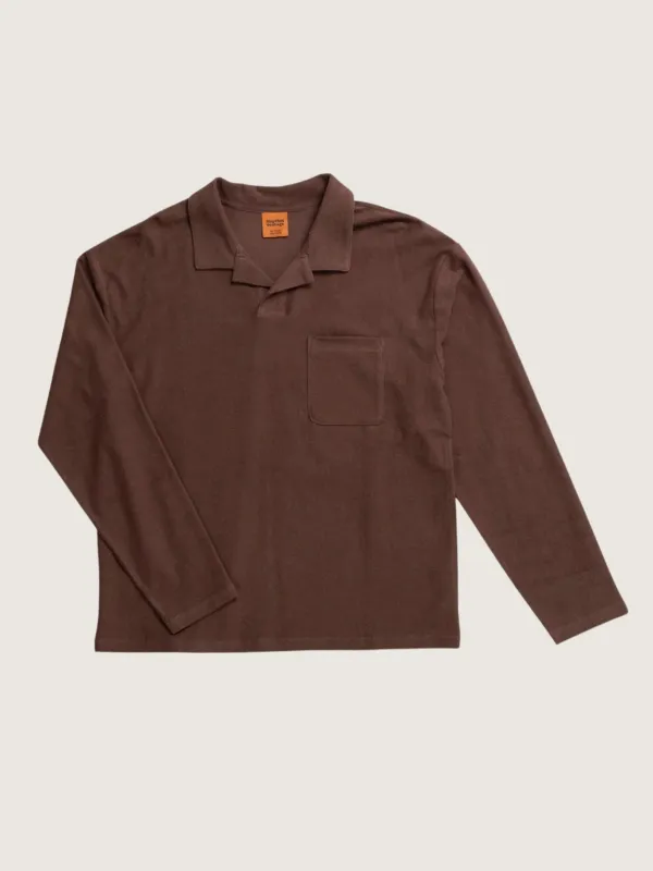 Vintage Terry Longsleeve Polo made by Rhythm.