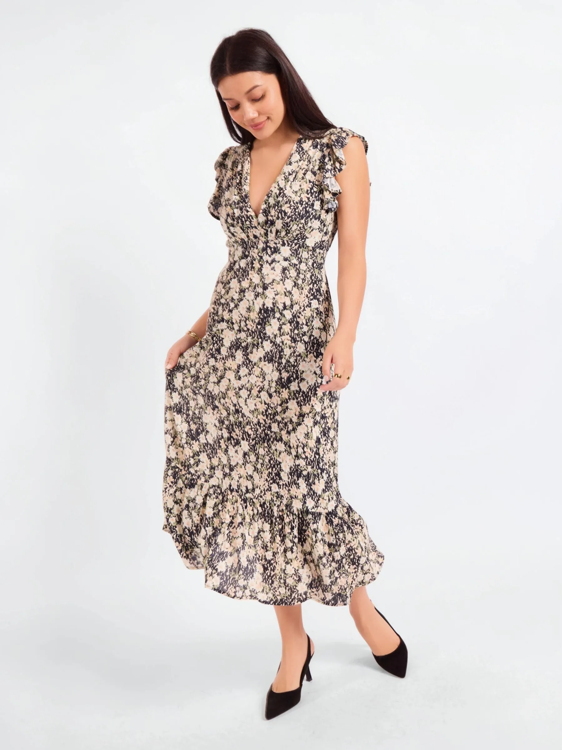 Painted Fields Midi Dress sold by Plenty