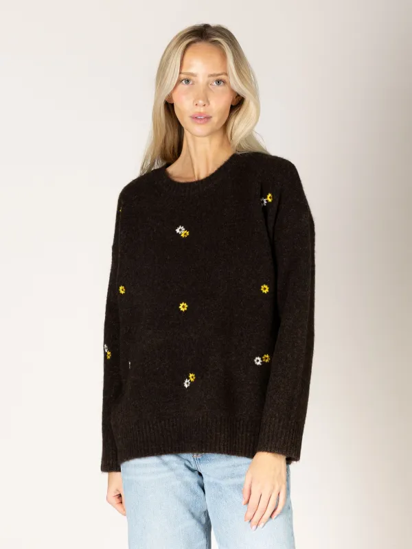 Audrey Flower Sweater made by Lyla + Luxe
