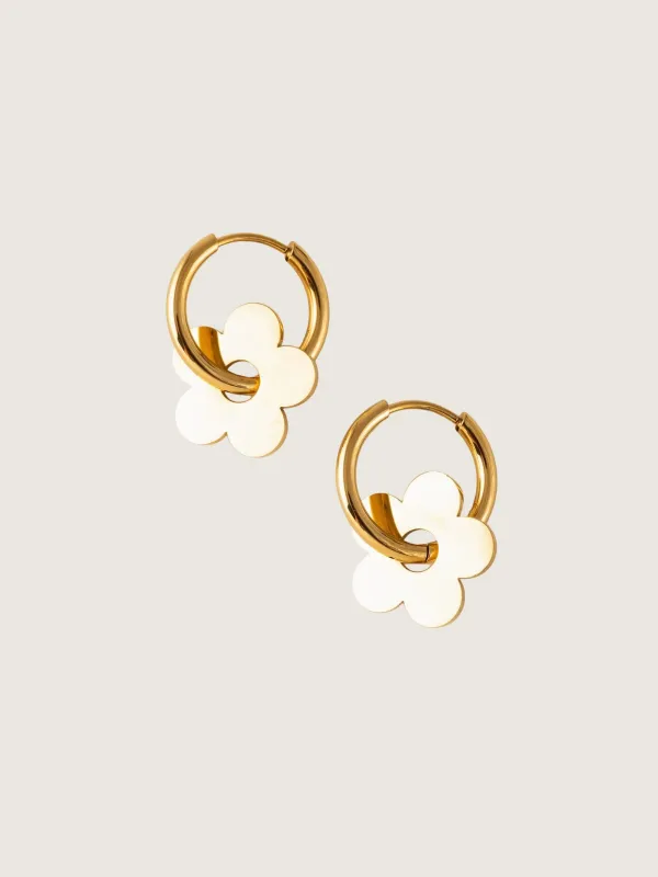Petal Waterproof Hoop Earrings made by Plenty
