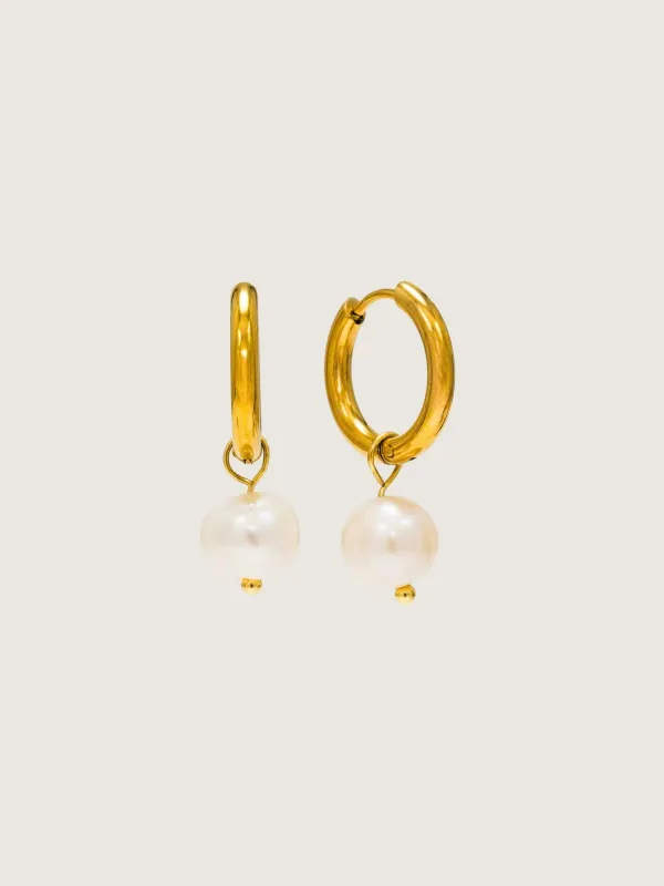 Oceane Waterproof Hoop Earrings made by Plenty