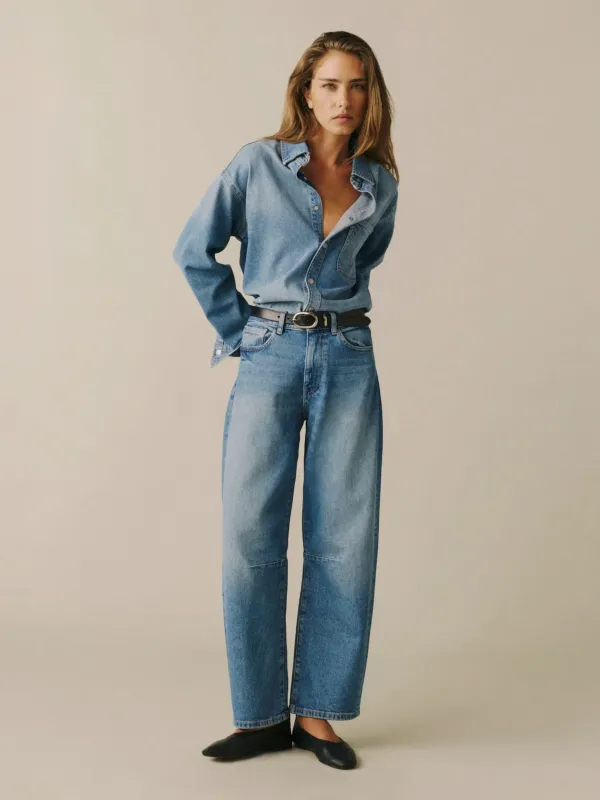 BNA Soft Curve Barrel Jeans made by Plenty