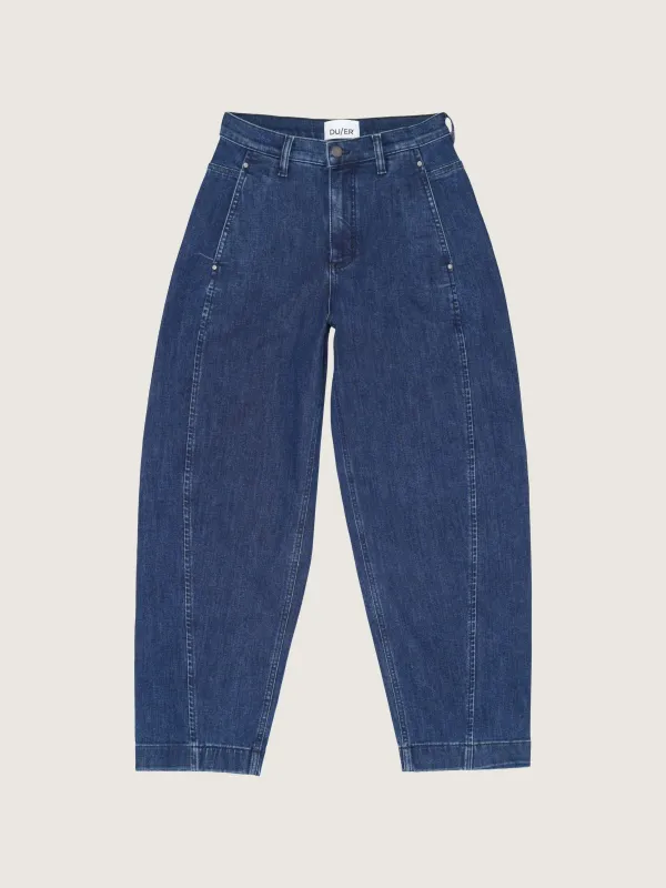 Performance Denim+ Barrel Jeans made by DUER
