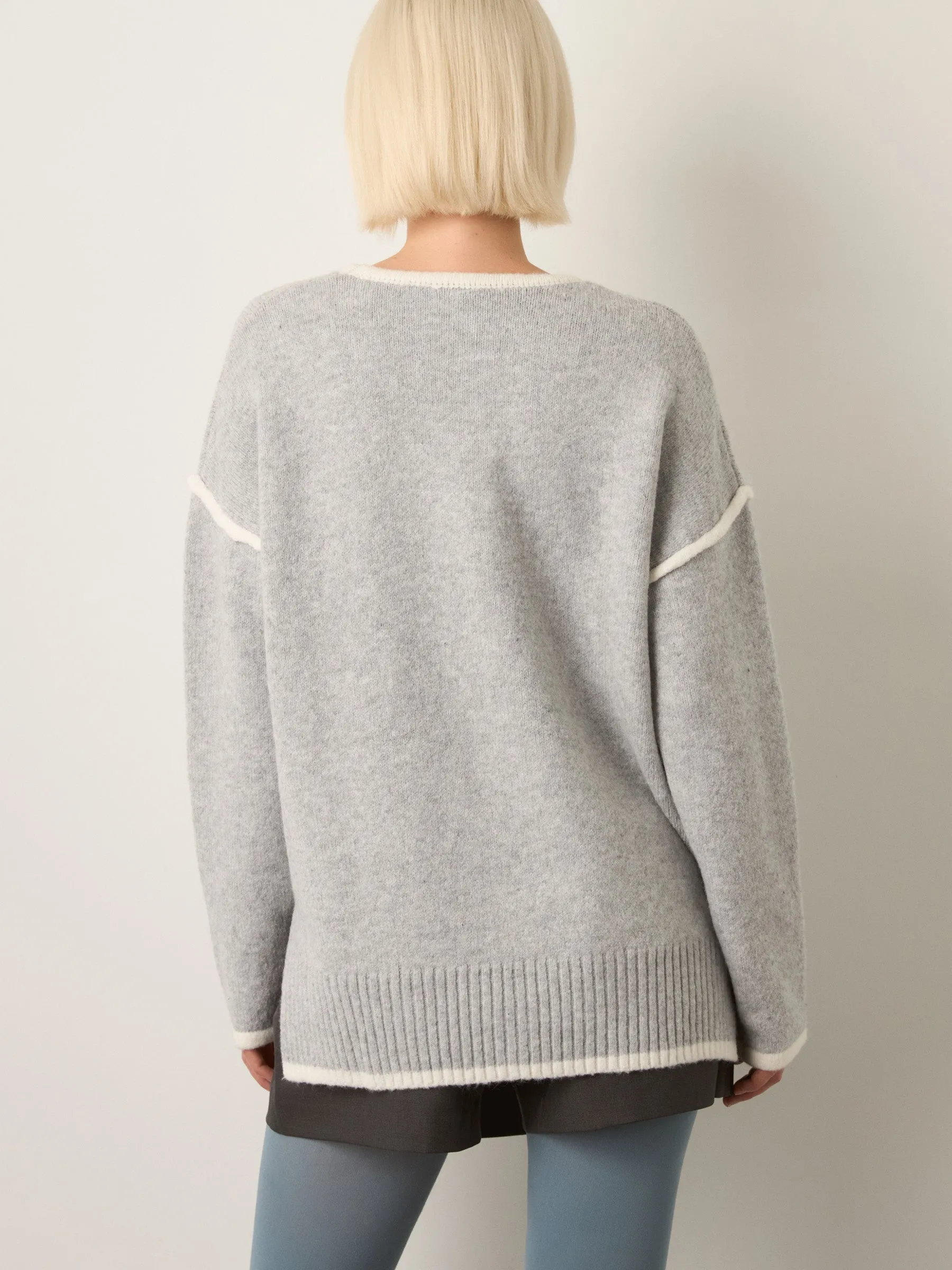 Contrast Trim Pullover Sweater sold by Plenty product image thumbnail 3