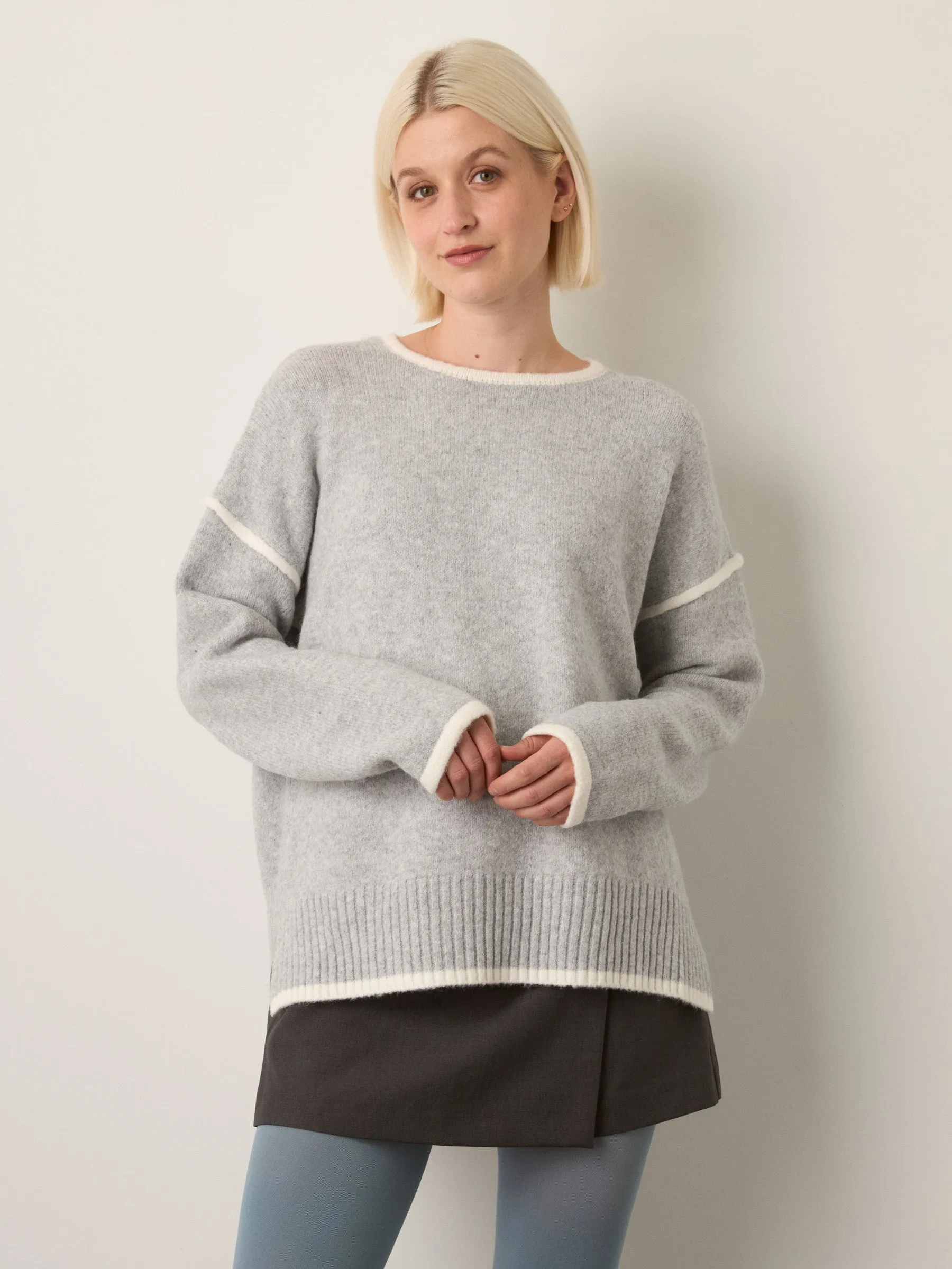 Contrast Trim Pullover Sweater sold by Plenty product image thumbnail 2