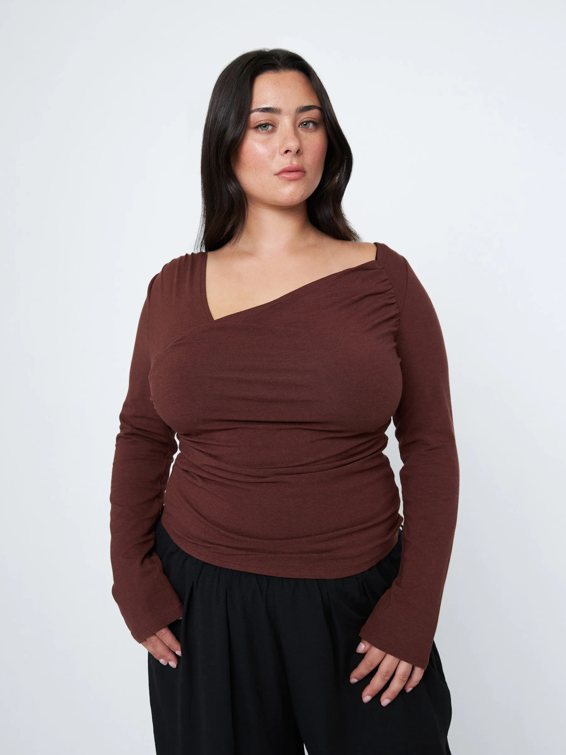 Corina Draped Top sold by Plenty