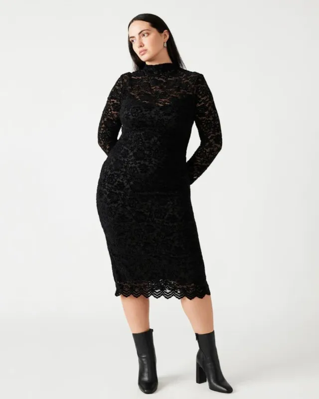 Vivienne Flock Lace Midi Dress sold by Plenty