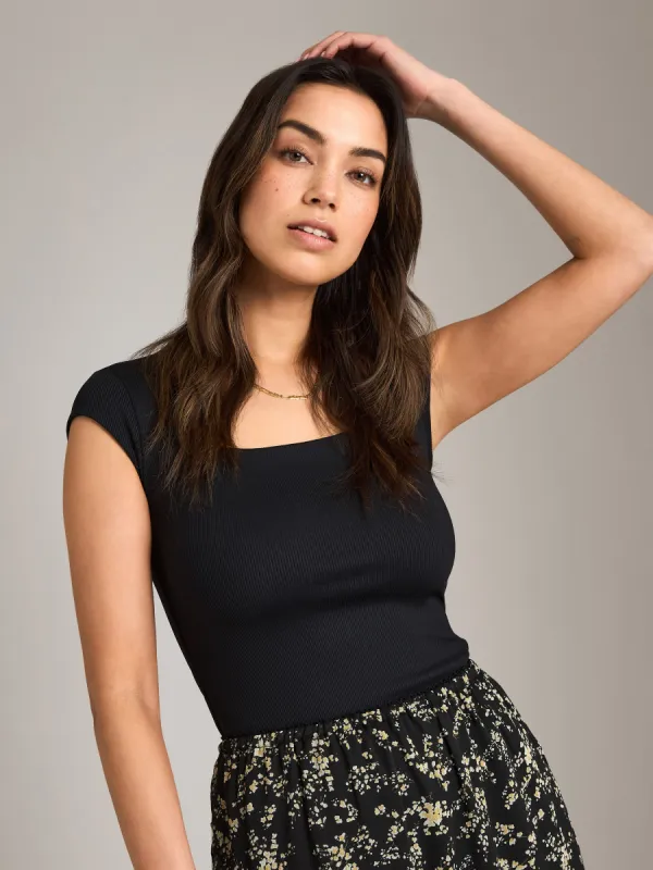 Tiara Ribbed Bodysuit sold by Plenty