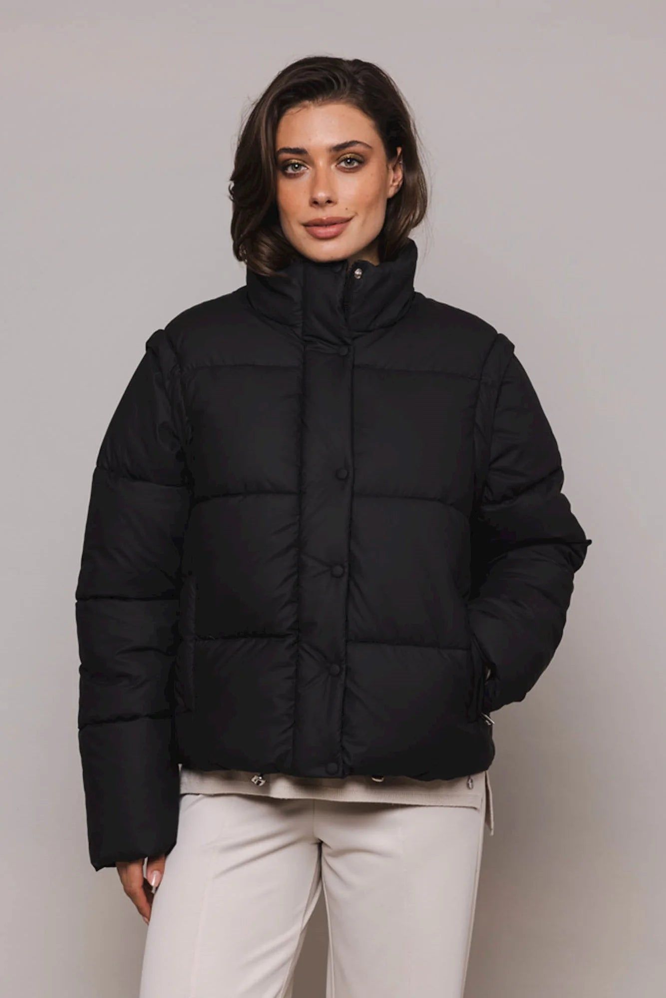Jiska Detachable Sleeve Jacket sold by Plenty