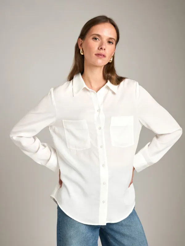 Tara Button Up Shirt sold by Plenty