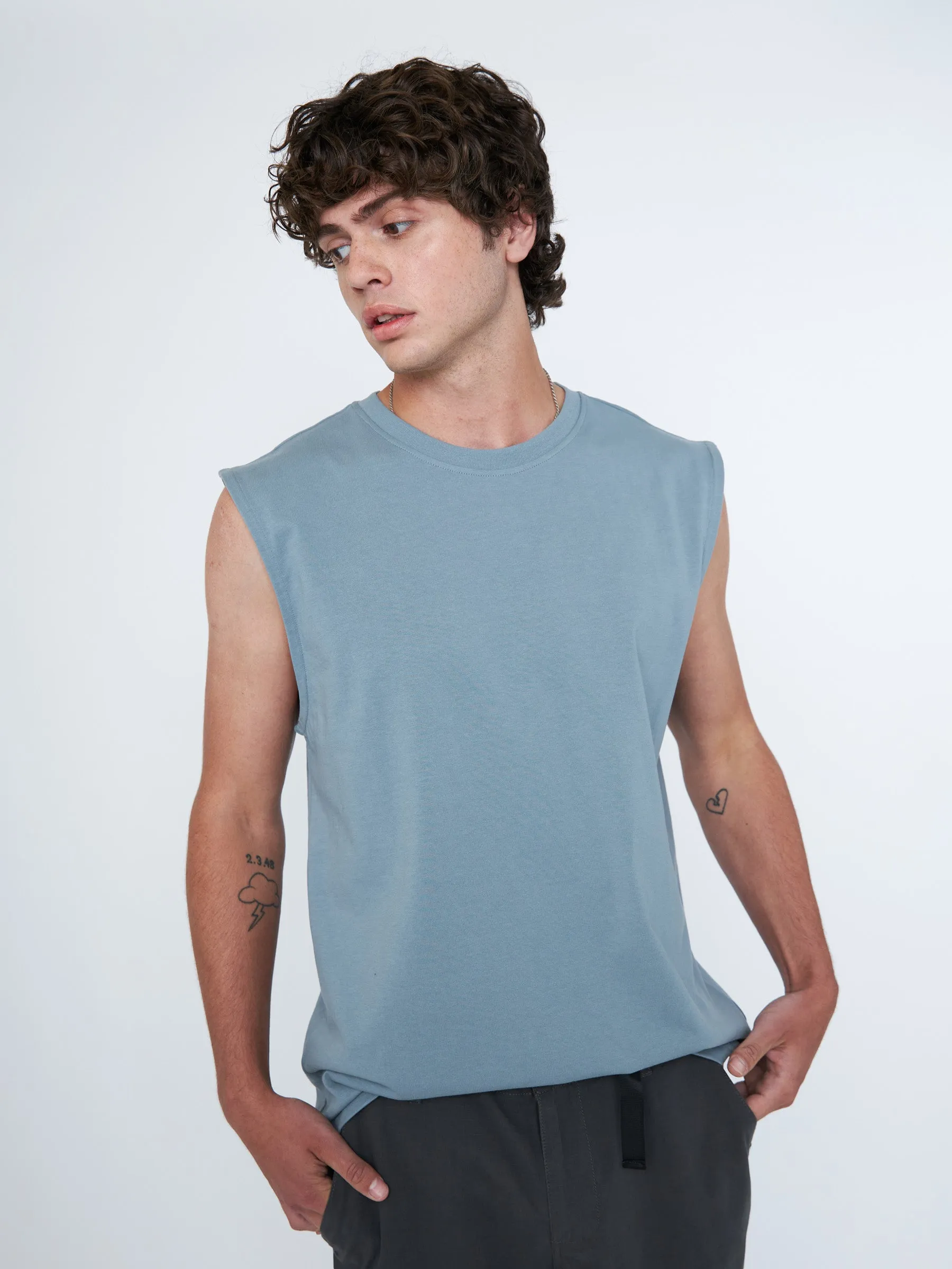 Crewneck Sleeveless Tee sold by Plenty product image thumbnail 4