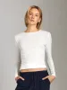 Bryony Crewneck Long Sleeve Top sold by Plenty