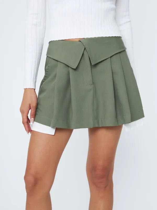 Pleated Mini Skirt sold by Plenty