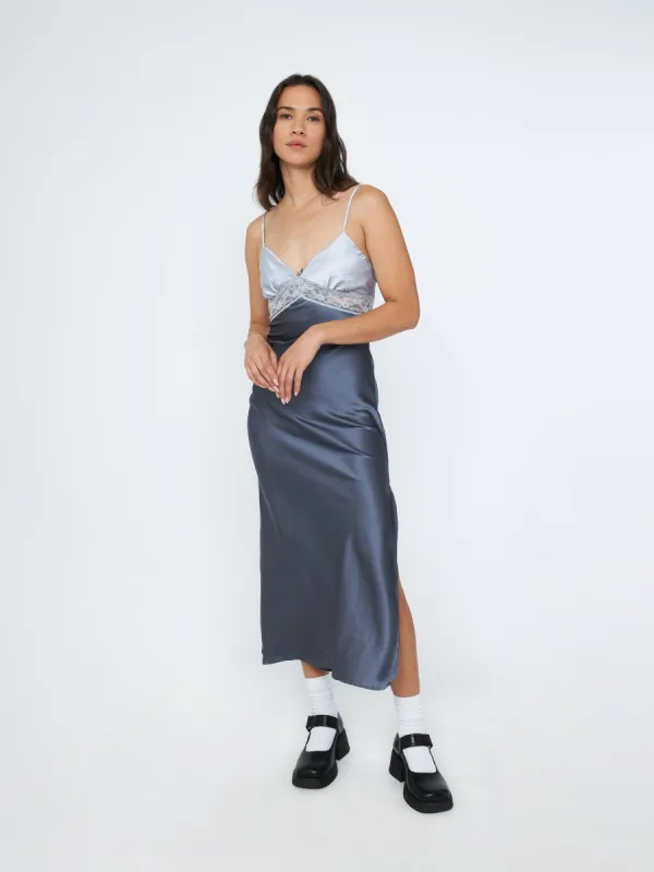 Lace Trim Slip Dress sold by Plenty