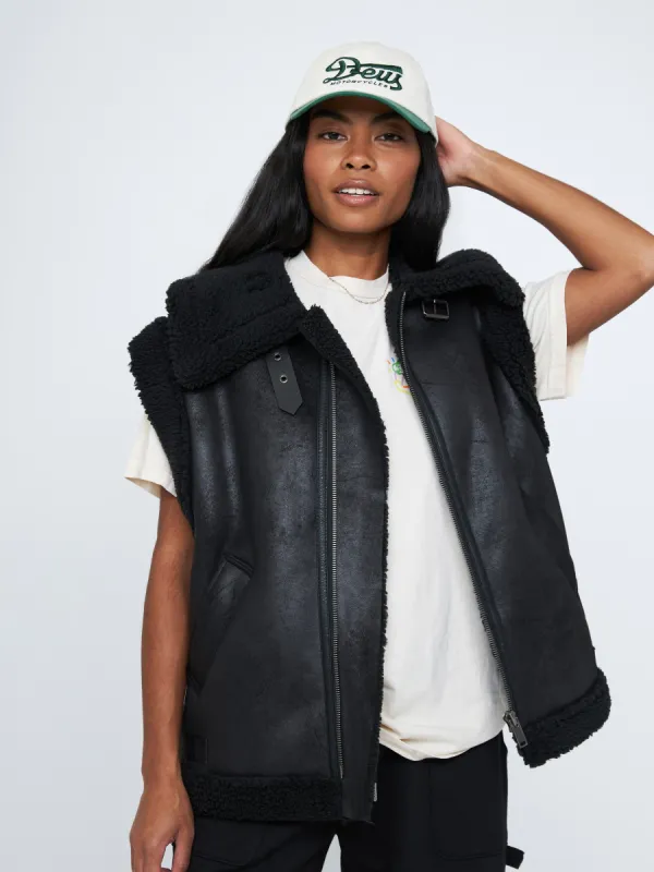 Amira High Pile Fleece Vest sold by Plenty
