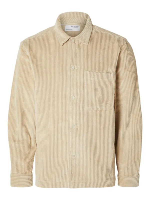 Jake Cord Recycled Overshirt made by Selected