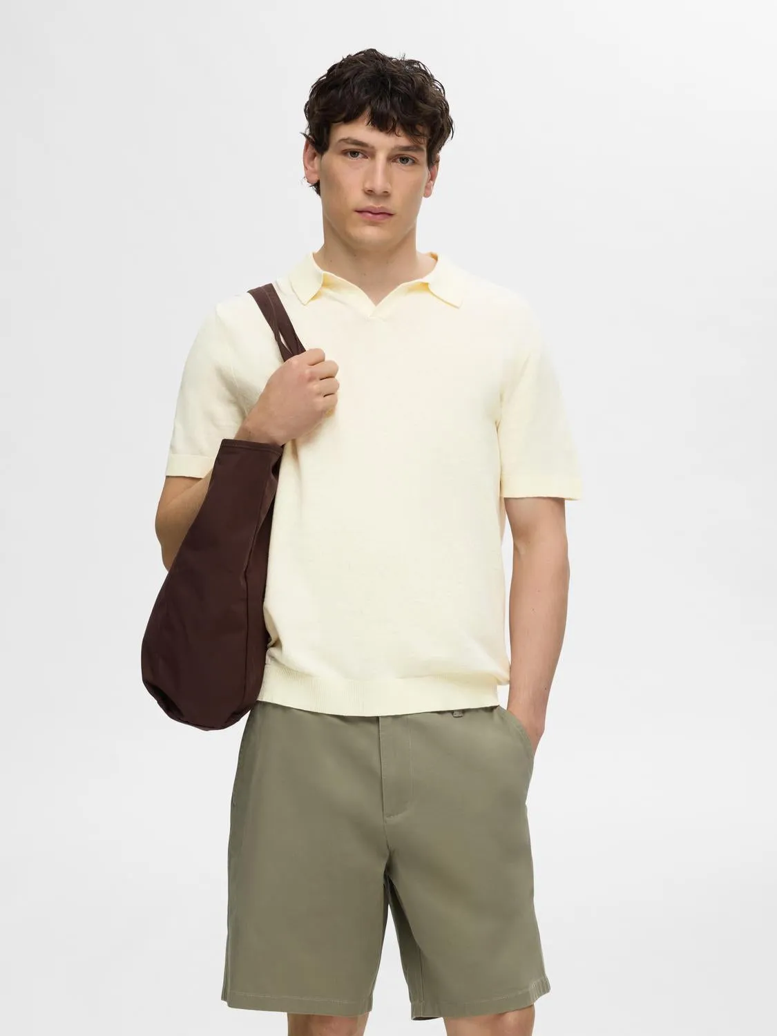 Lake Linen Polo sold by Plenty