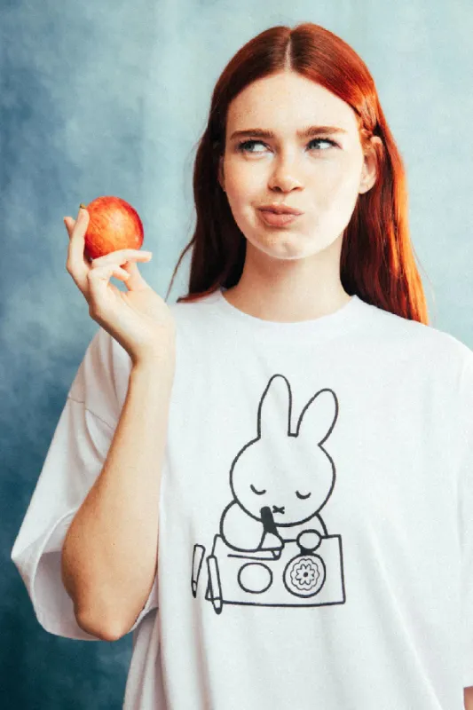 Miffy Mono Art Print Tee sold by Plenty