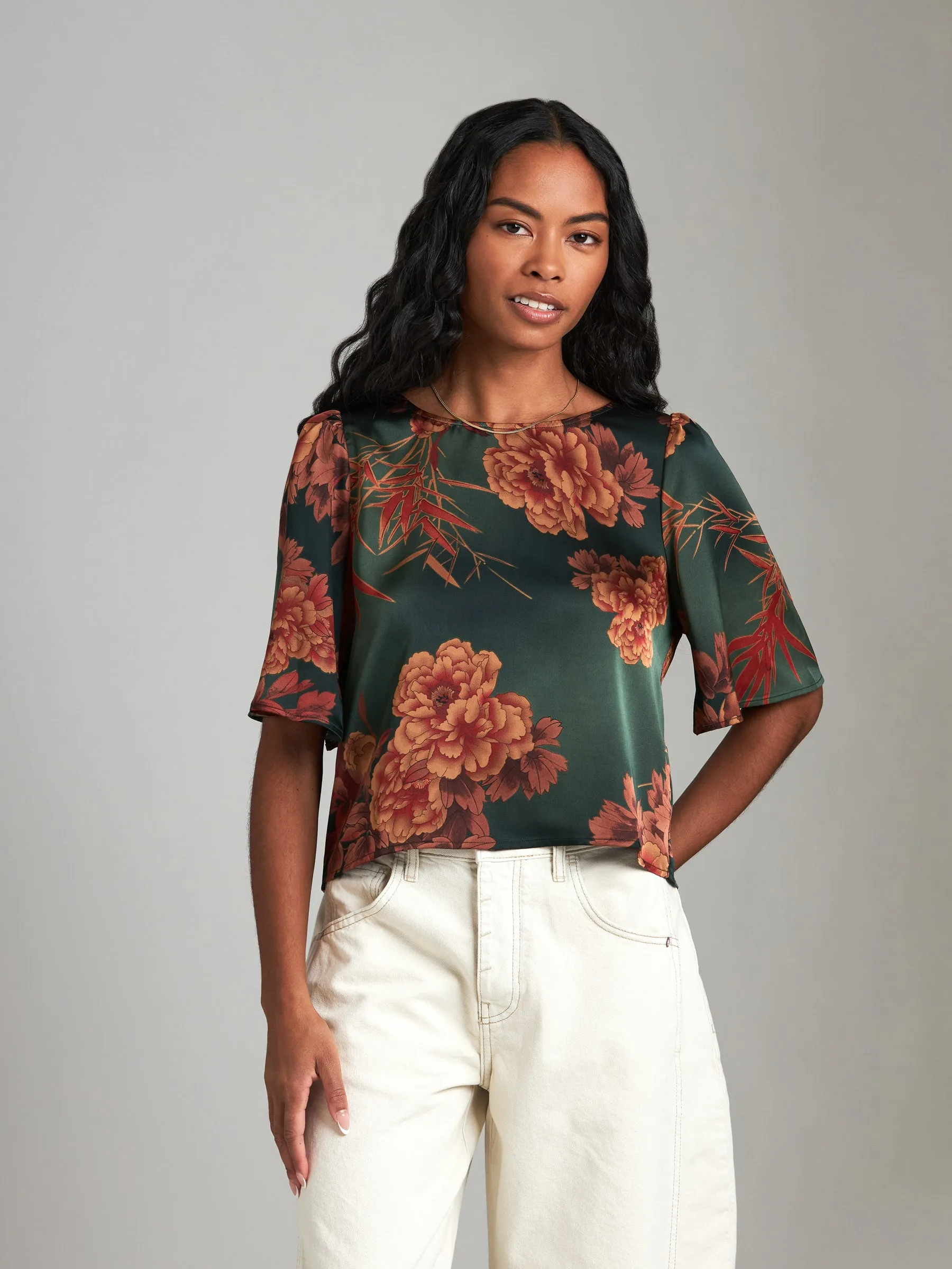 Printed Adair Blouse sold by Plenty