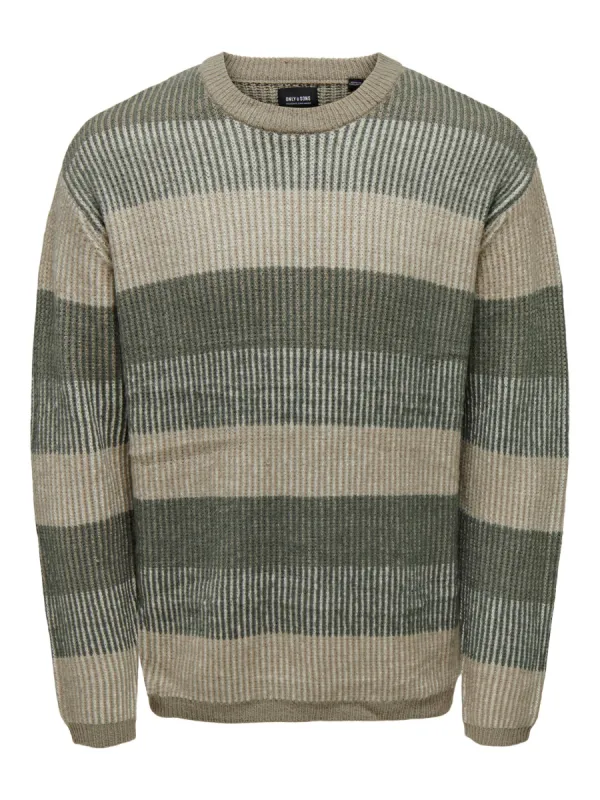 Tony Stripe Crew Knit sold by Plenty