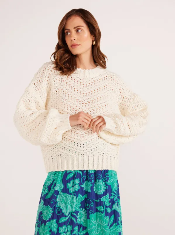 Luna Zig Zag Sweater sold by Plenty