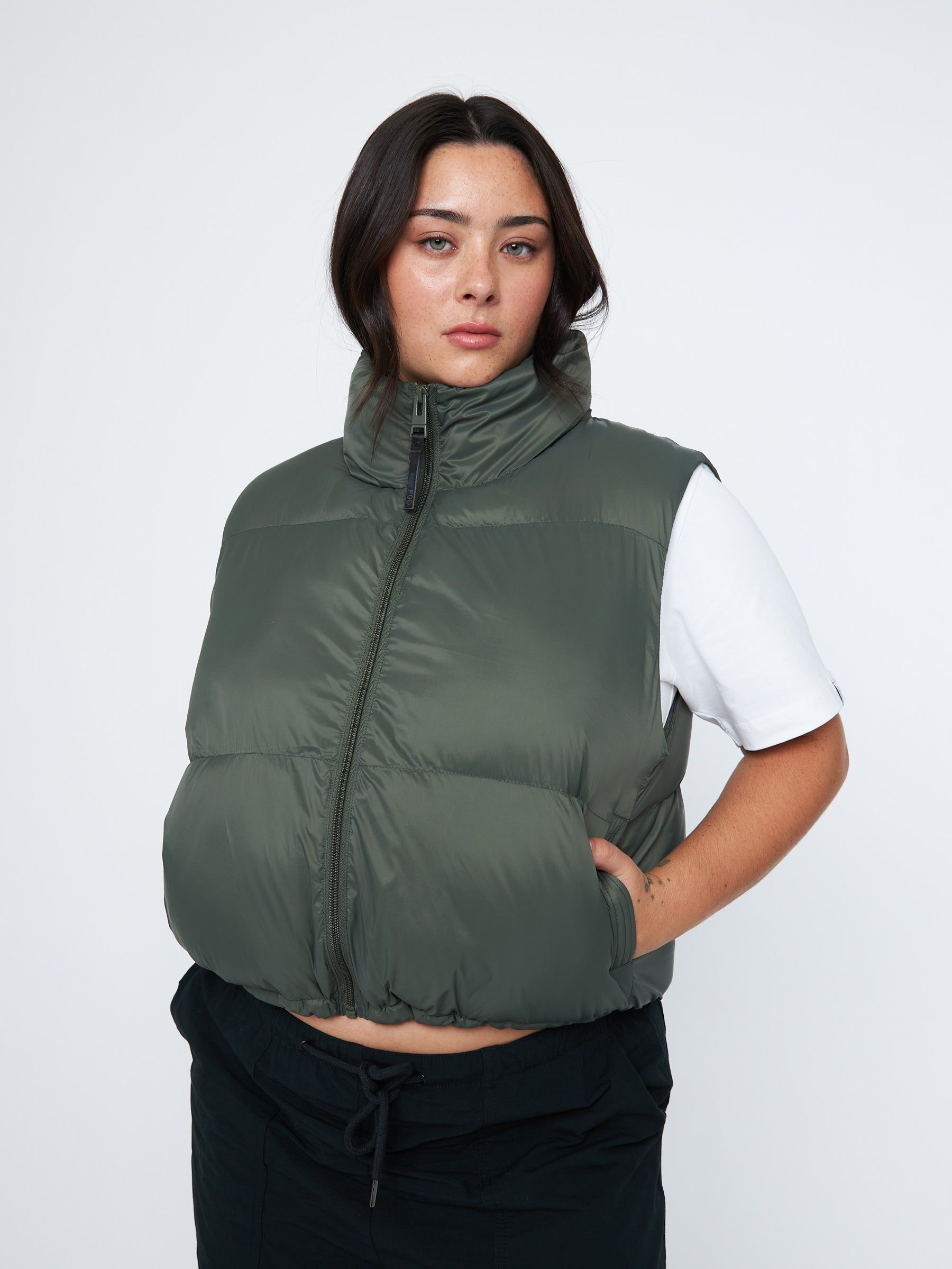 Lite Chill Lani Short Puffer Vest sold by Plenty