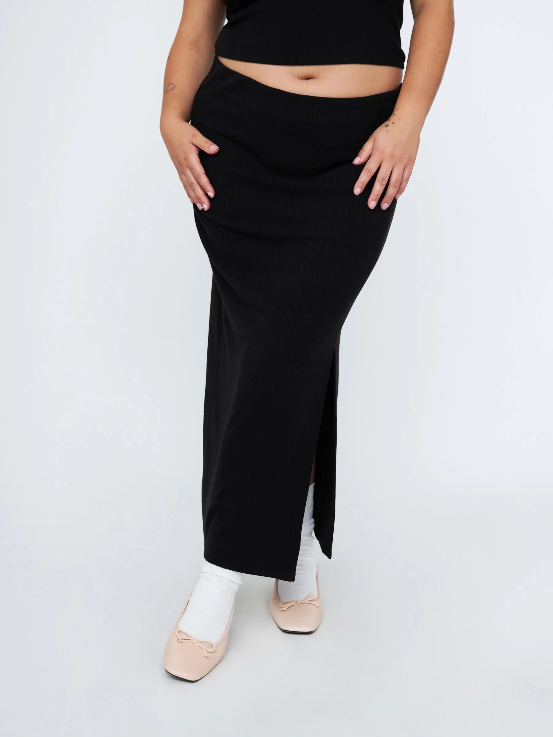 Micah Low Rise Maxi Skirt sold by Plenty