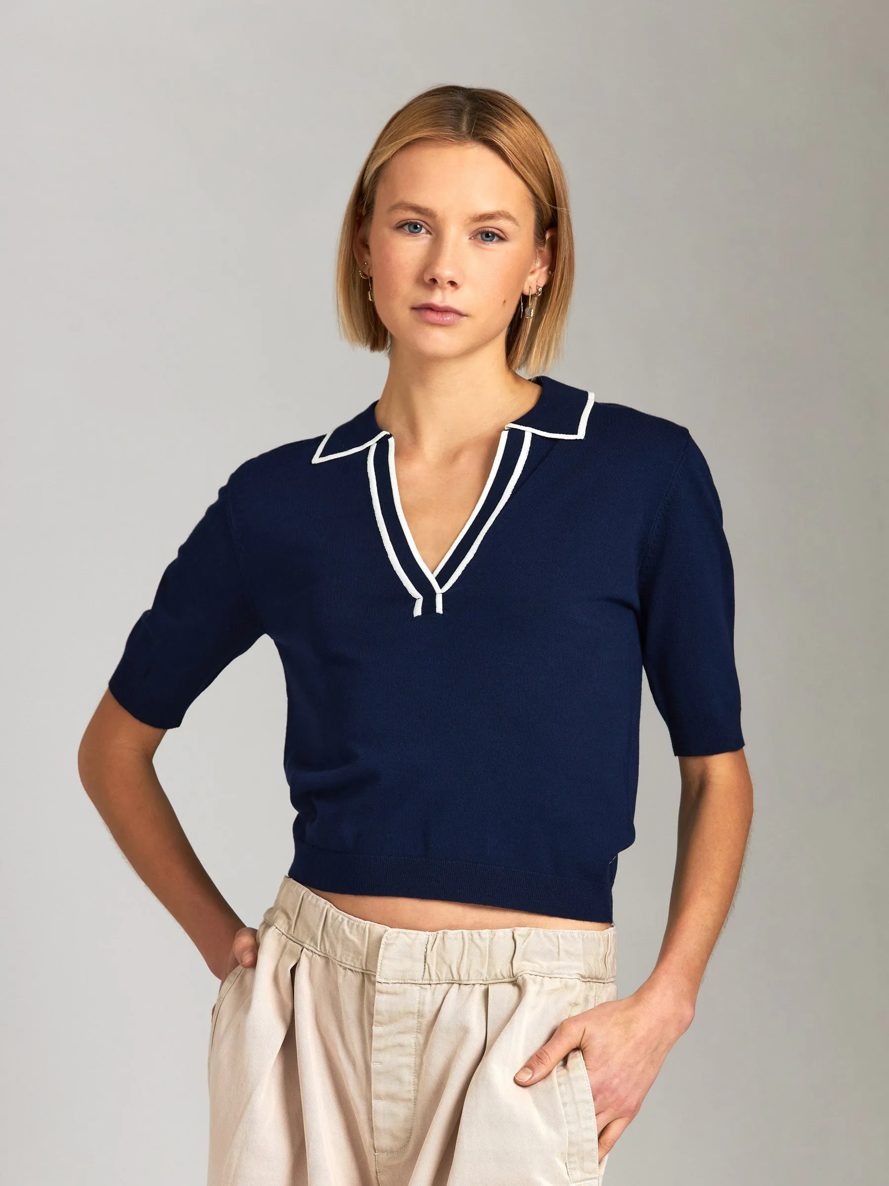 Florence Polo Sweater sold by Plenty