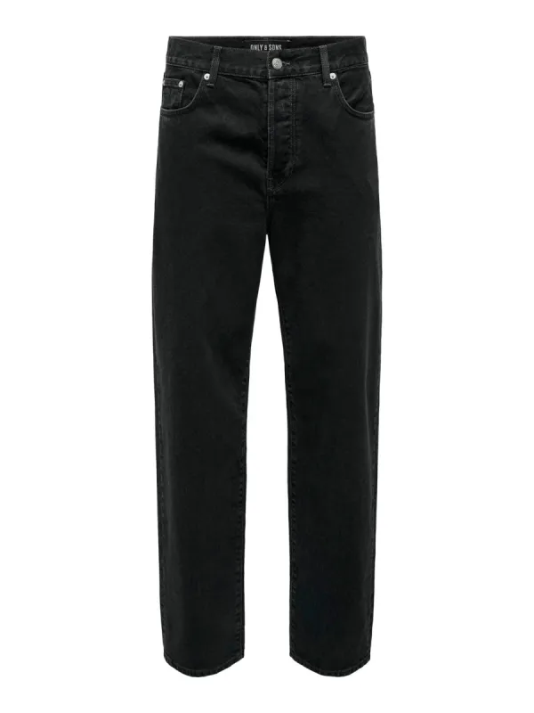 Five Baggy 8788 Denim - Washed Black sold by Plenty