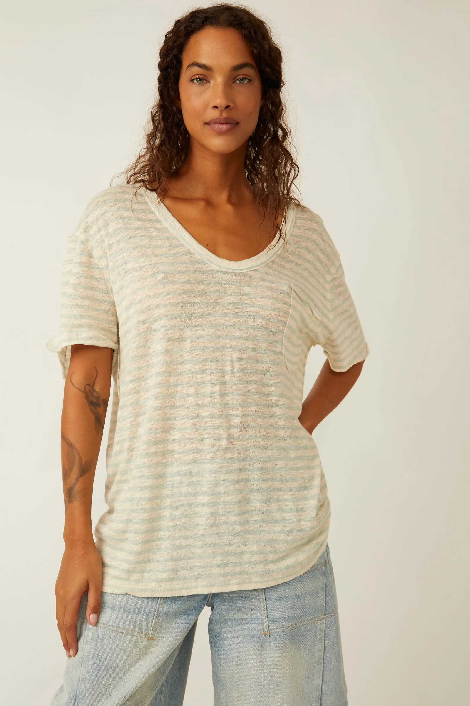 Stripe All I Need Tee sold by Plenty product image thumbnail 2