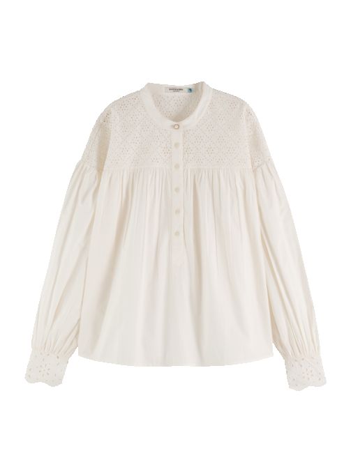 Top With Broderie Anglaise sold by Plenty