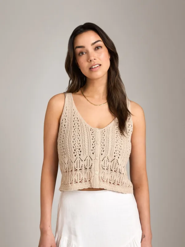 Aneshka Crochet Cami sold by Plenty