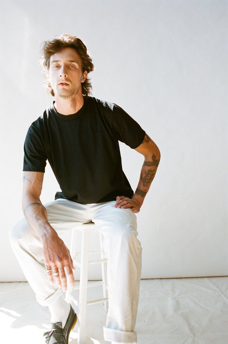 Monochrome Embroidered Tee sold by Plenty