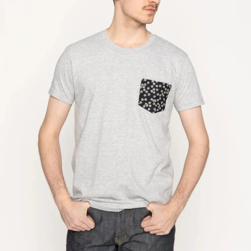 Pocket Tee - Kimono Flowers sold by Plenty