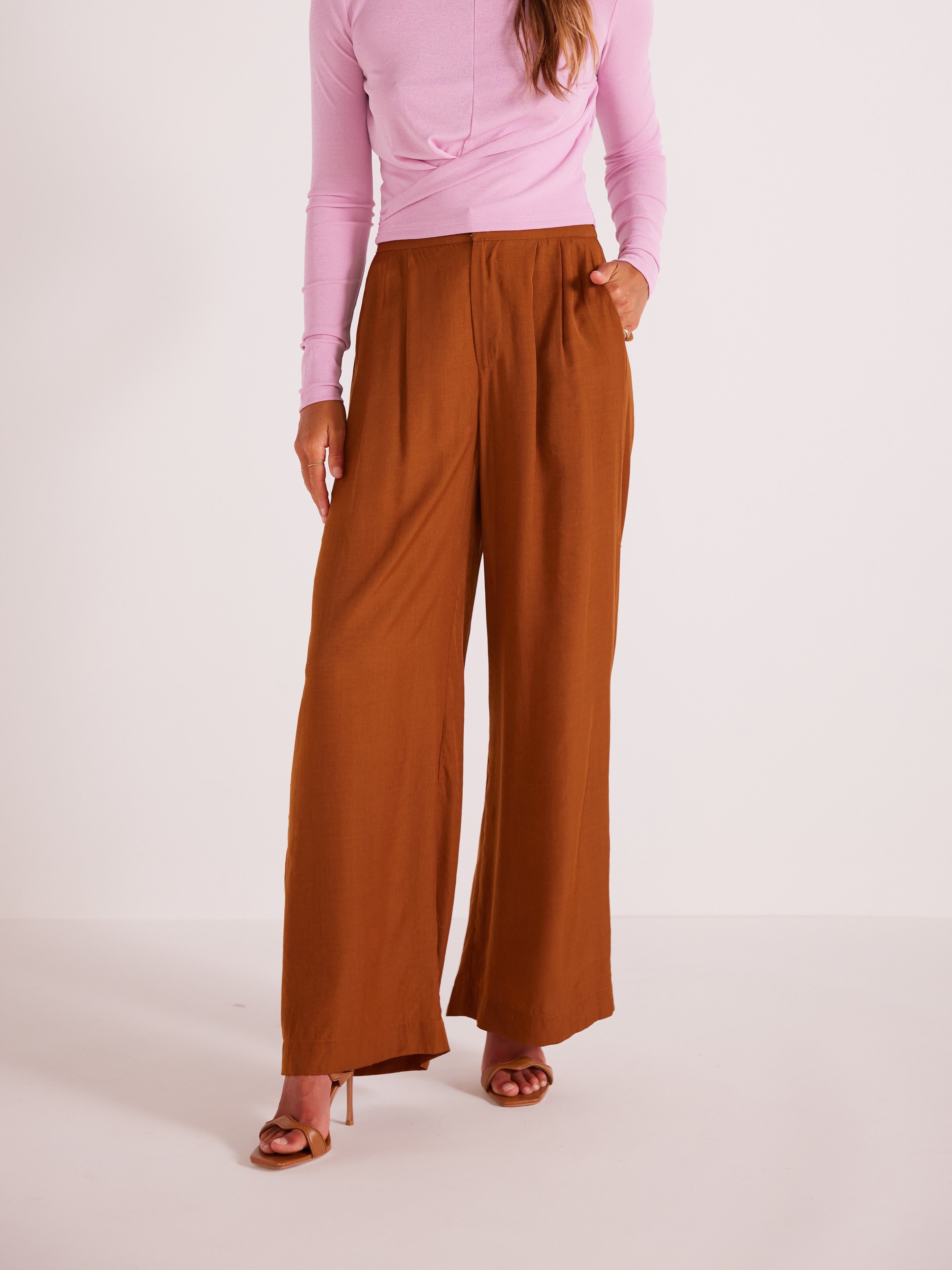 Eva Wide Leg Pants sold by Plenty