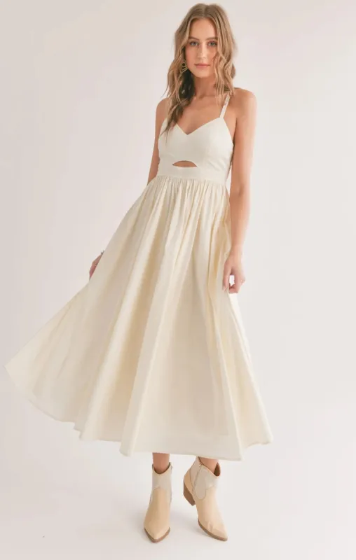 Shades On Front Cutout Midi Dress sold by Plenty