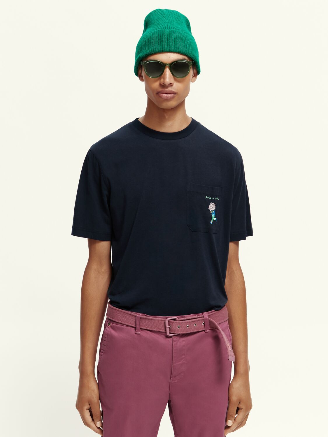 Embroidered Chest Pocket T-Shirt sold by Plenty product image thumbnail 4