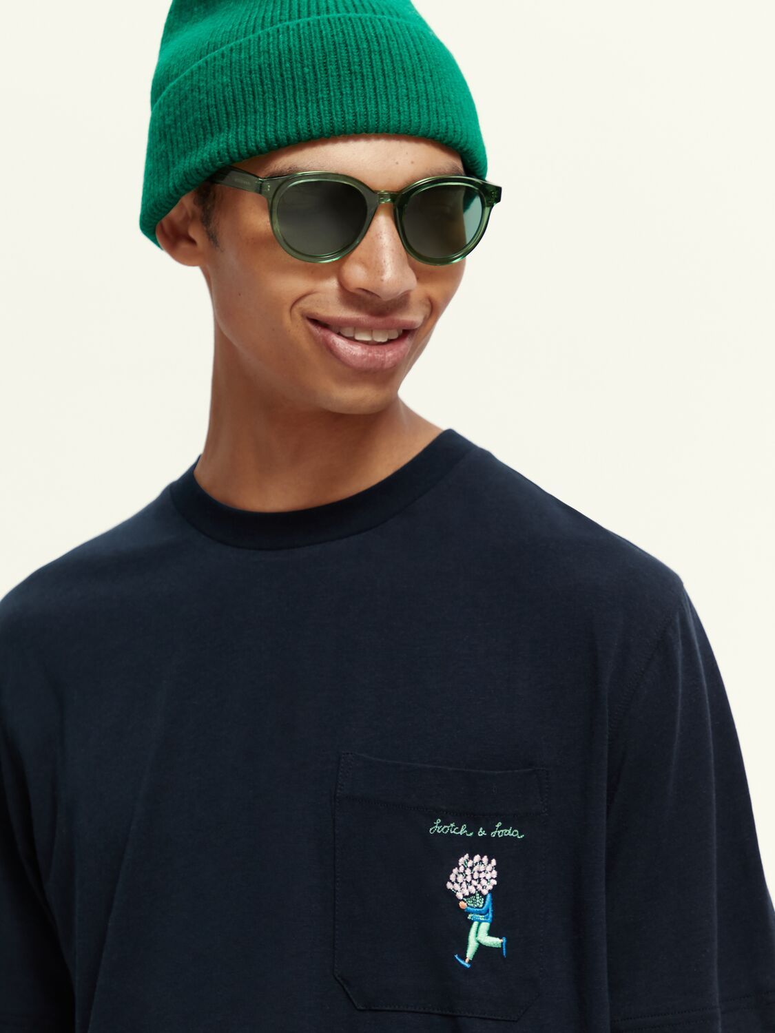 Embroidered Chest Pocket T-Shirt sold by Plenty product image thumbnail 5