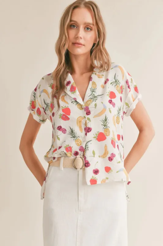 Fruit Salad Hi Low Shirt sold by Plenty