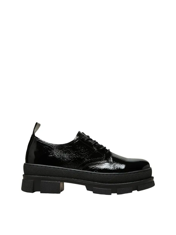 Aya Patent Derby Shoes sold by Plenty