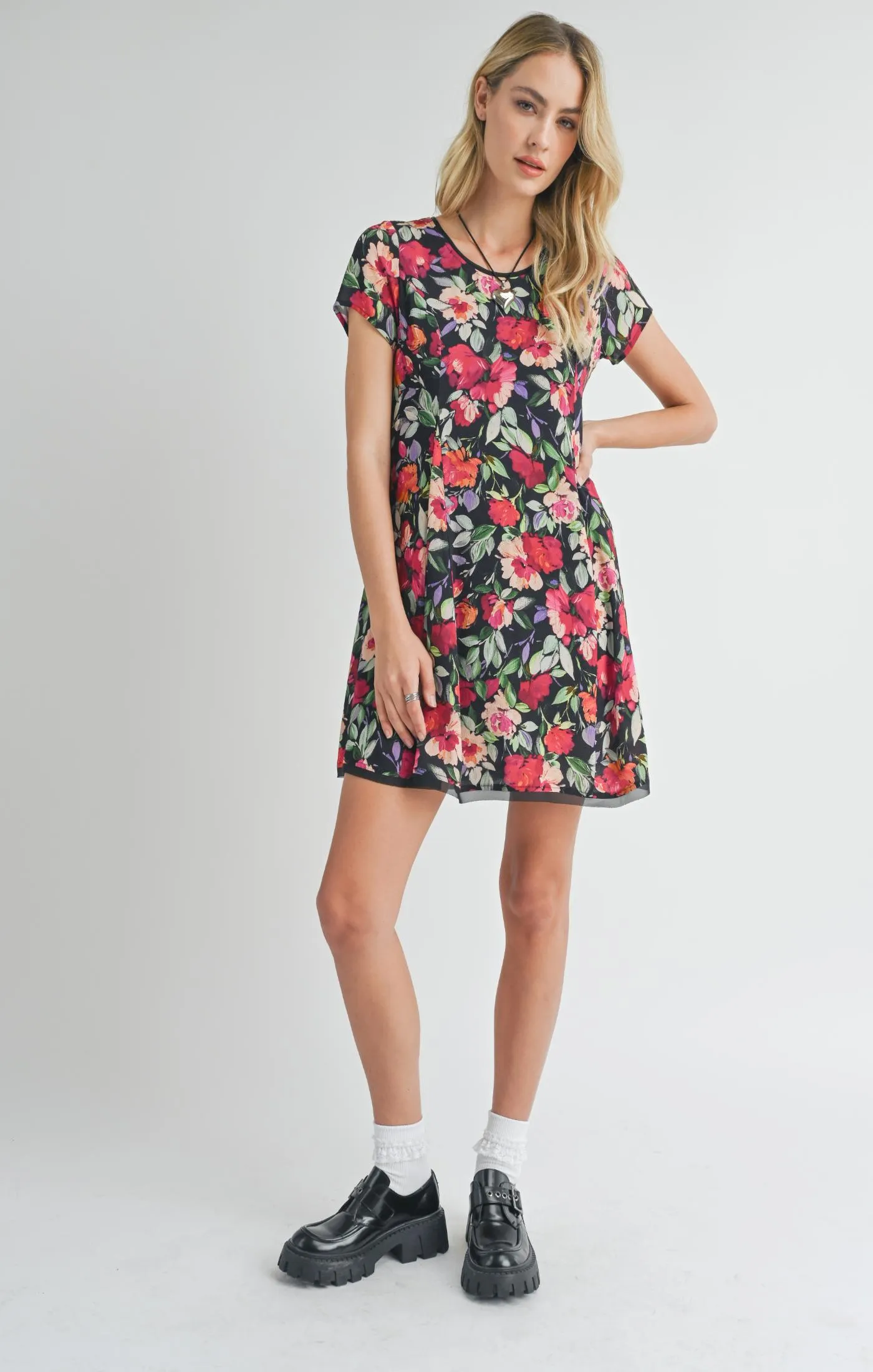 A Night In Mini Floral Dress sold by Plenty