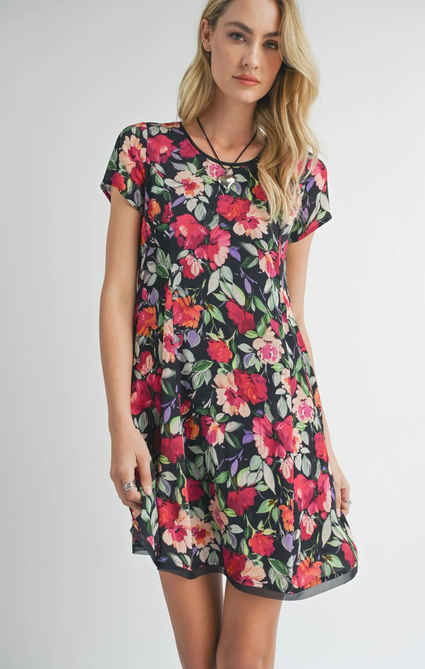 A Night In Mini Floral Dress sold by Plenty product image thumbnail 2