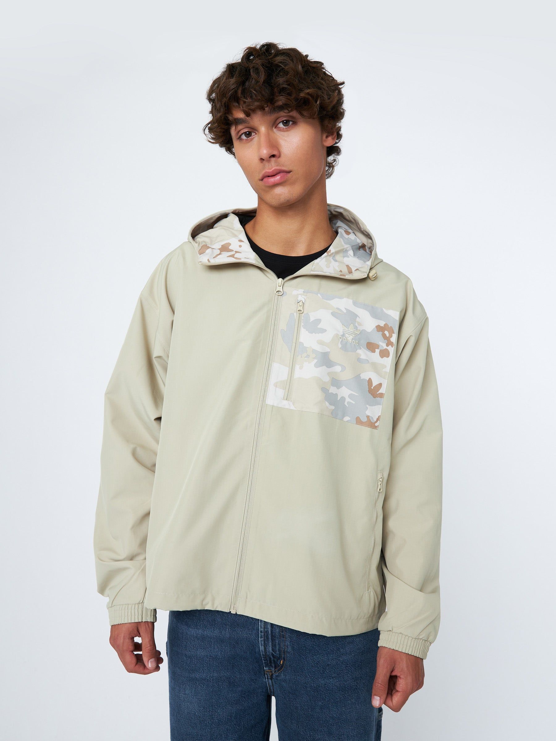 Camo Recycled Windbreaker sold by Plenty