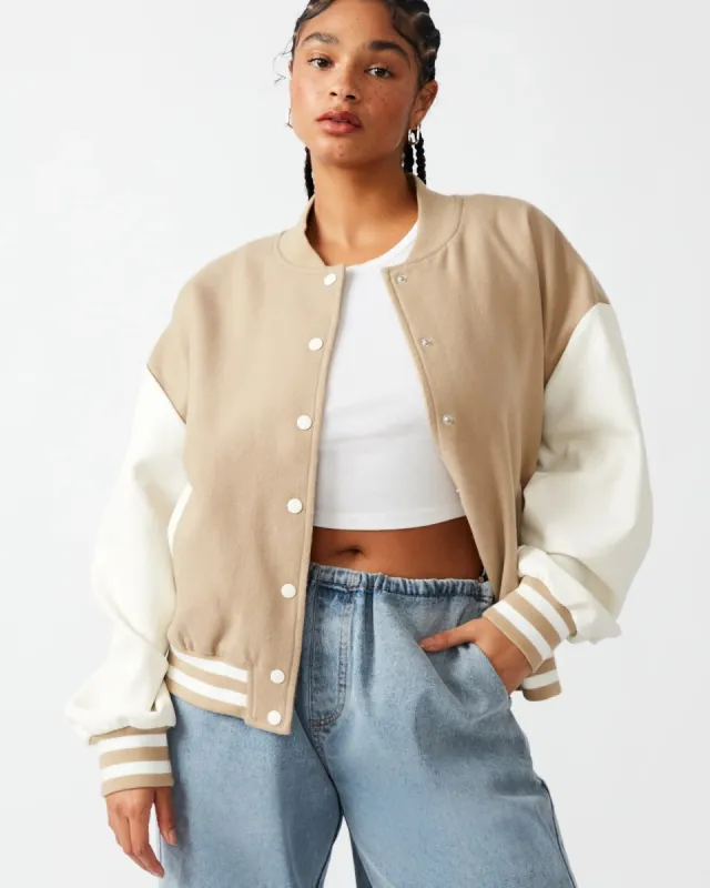 Alexandra Varsity Jacket made by Plenty