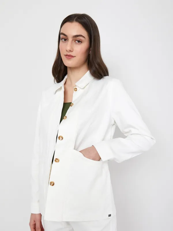 Camille Twill Chore Jacket sold by Plenty